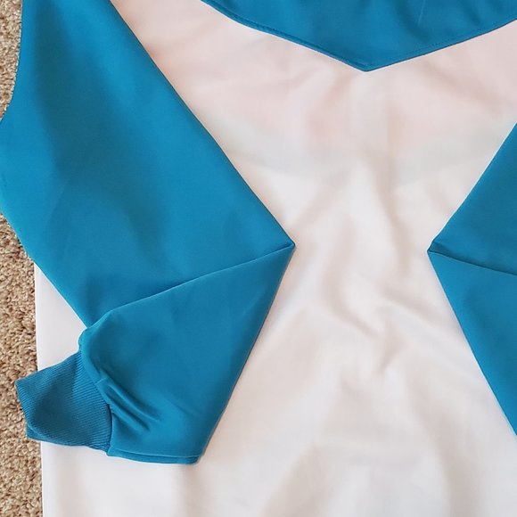 Shcreo Crown Men's Blue/White/Orange Track Jacket SZ M - Picture 6 of 8